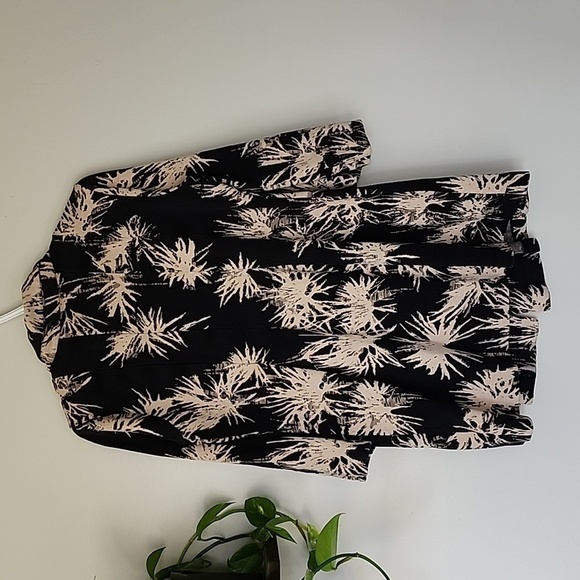 NIC + Zoe Abstract black cream blazer jacket large - Picture 3 of 7